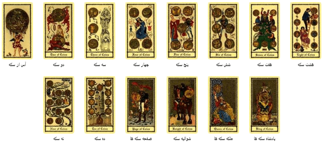 کارت تاروت اسکاپینی قرون وسطایی